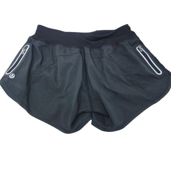 Lululemon Women's Running Workout‎ Shorts Liner 26" Waist Black - Picture 1 of 4